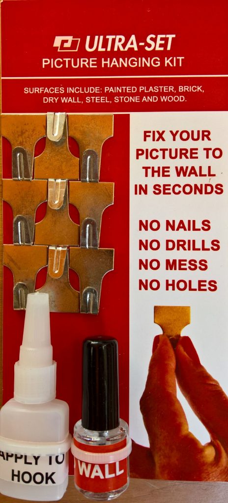 Ultra Set Picture Hanging Kit Product - no nails wall hanging kit